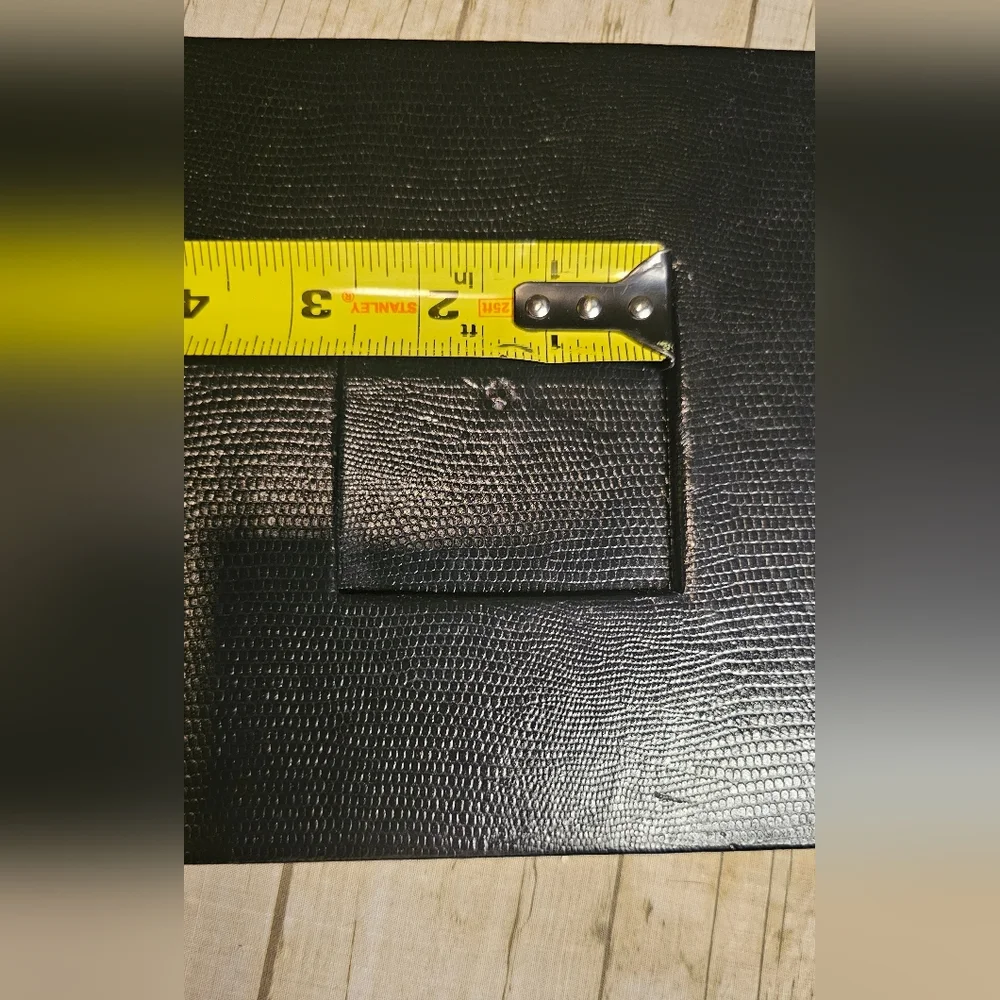 Black Faux Leather Textured □■ Picture Frame ■□ 2.5